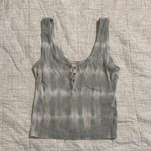Abercrombie & Fitch Gray Tank Top with Scoop Neckline